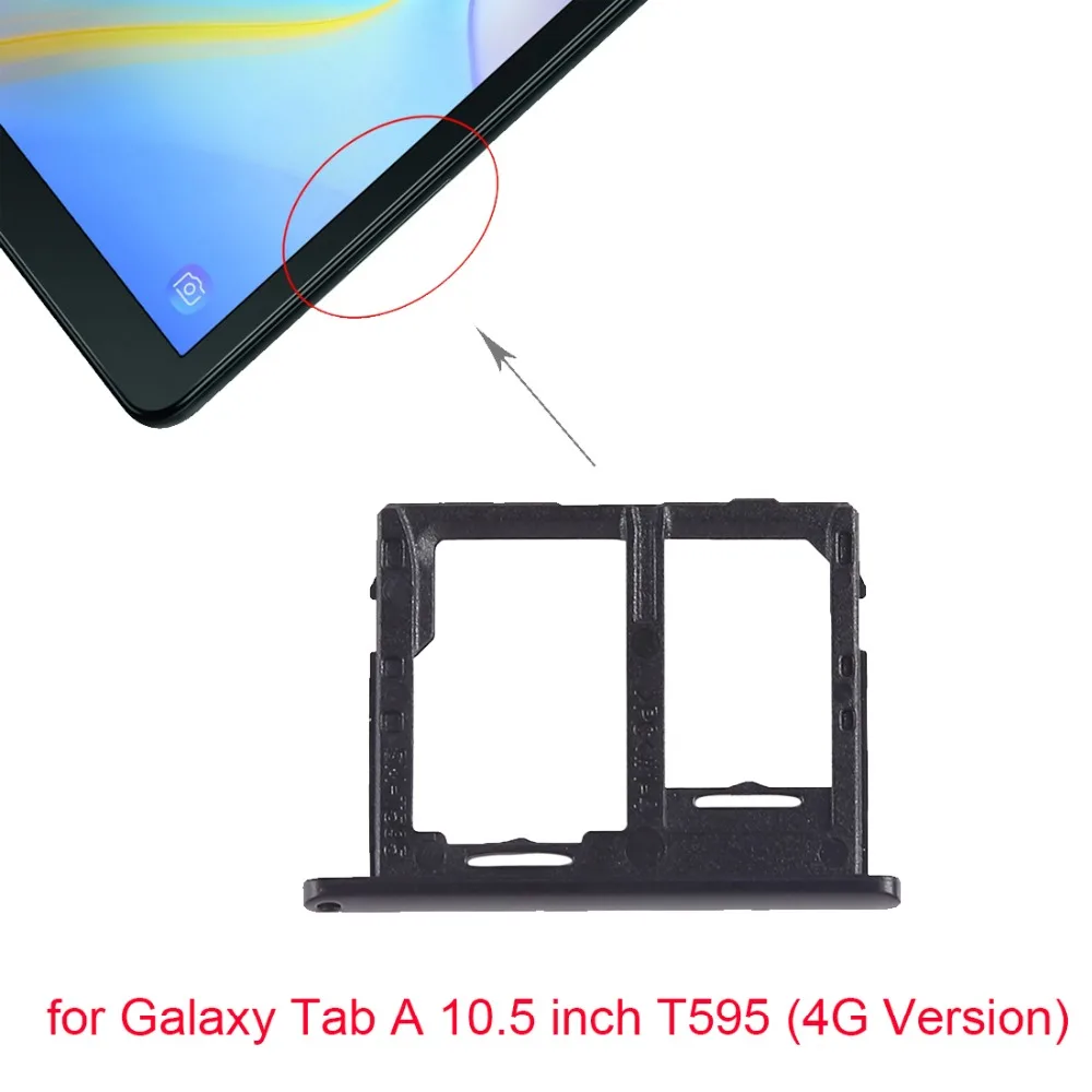 Для Galaxy Tab A 10,5 дюймов T595 лоток для sim-карты+ микро лоток для карт SD для Galaxy Tab A 10,5 дюймов T595(версия 4G