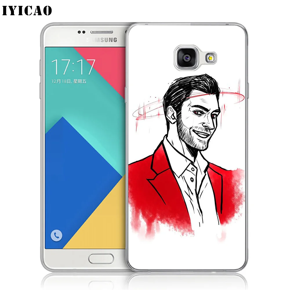 IYICAO Lucifer Tom Ellis TV Show Мягкий силиконовый чехол для телефона Samsung A10 A30 A40 A50 A70 M10 M20 M30 TPU