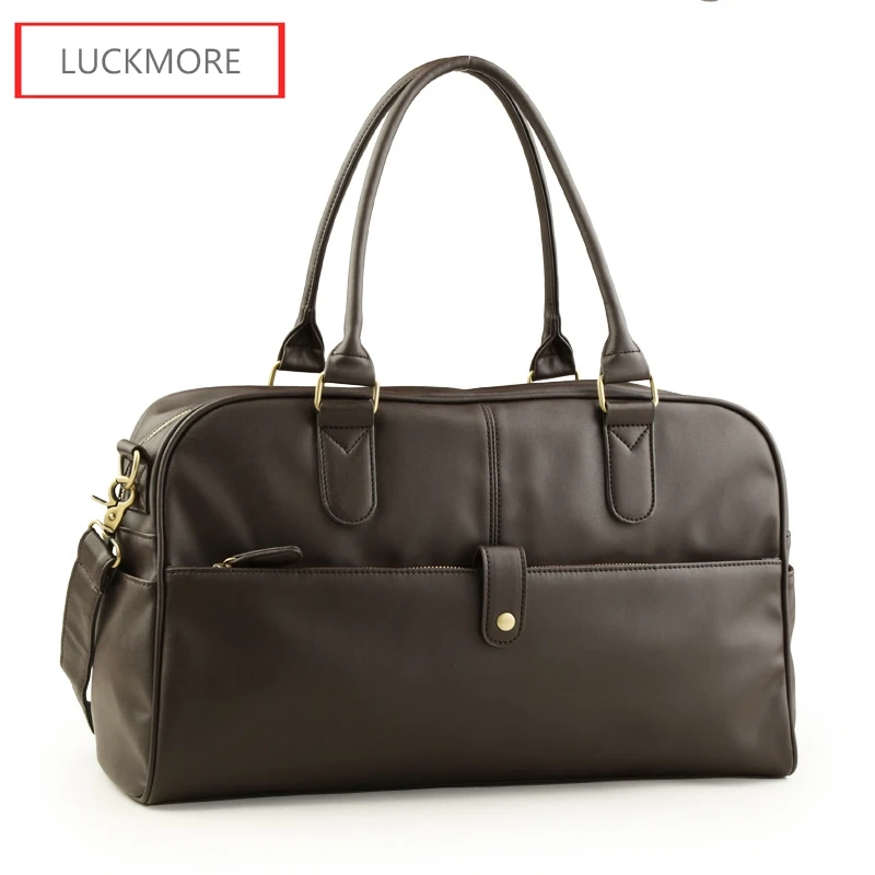 Вместительная мужская дорожная сумка через плечо винтажный Многофункциональный