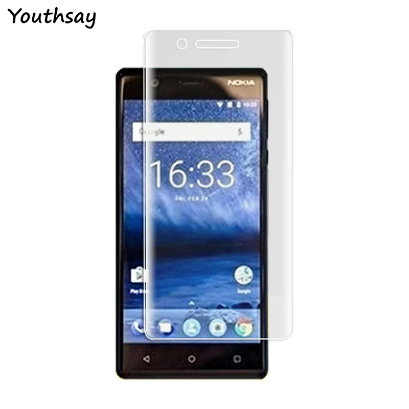 Мягкая защитная пленка для Nokia 3 защита экрана полное покрытие нано-пленка
