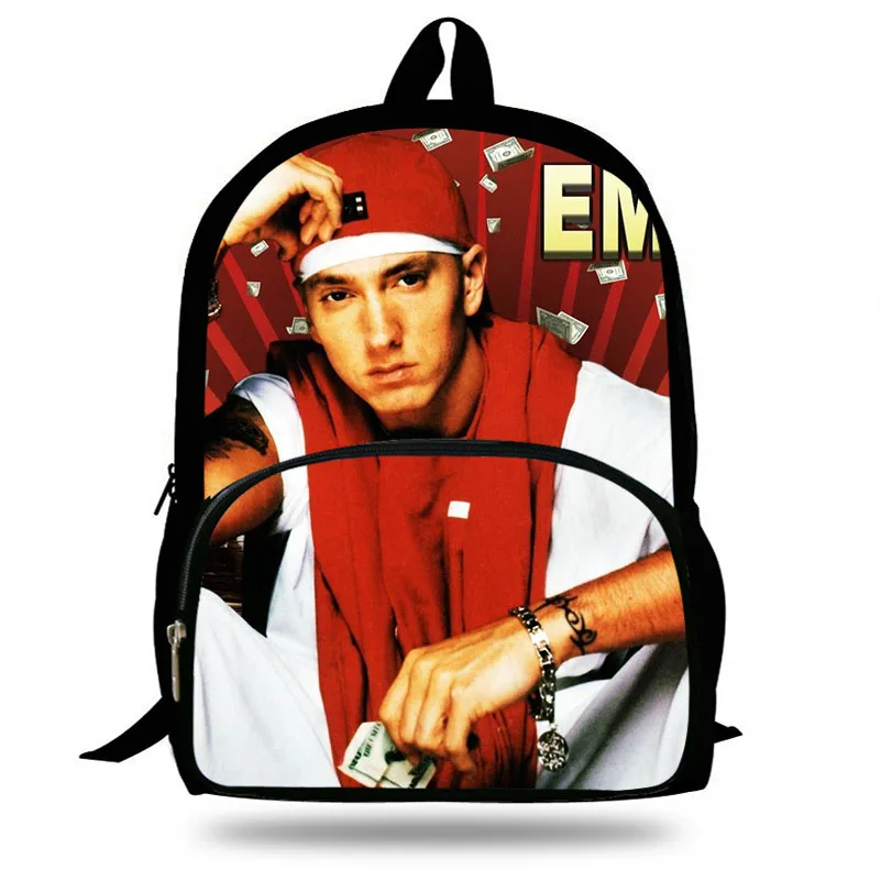 Рюкзак с принтом Eminem в стиле хип хоп детские школьные сумки для мальчиков и