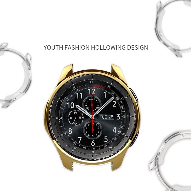 Мягкий защитный чехол из ТПУ для Samsung Gear S3 Classic Watch Frontier Galaxy рамка часов бампер 46