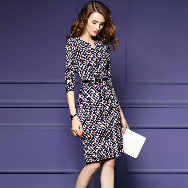 2019 женское весенне летнее элегантное офисное платье женская новая модная