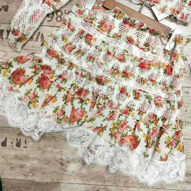 Летние женские комплекты из 2 предметов рубашки с длинными рукавами и рюшами