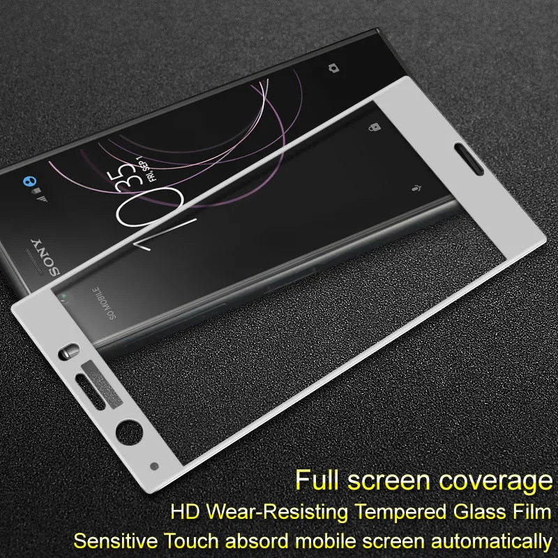 Для Sony Xperia XZ1 компактный Glas Плёнки IMAK Pro + полный изогнутые закаленное Стекло