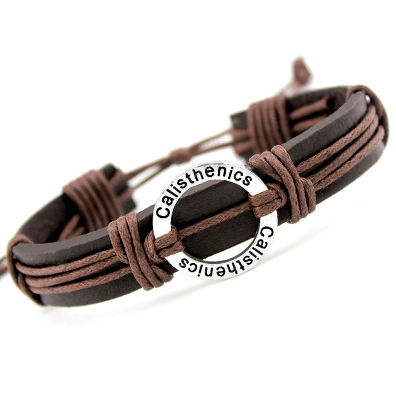 Мужской кожаный браслет для футбола бейсбола волейбола игры в гольф хоккея