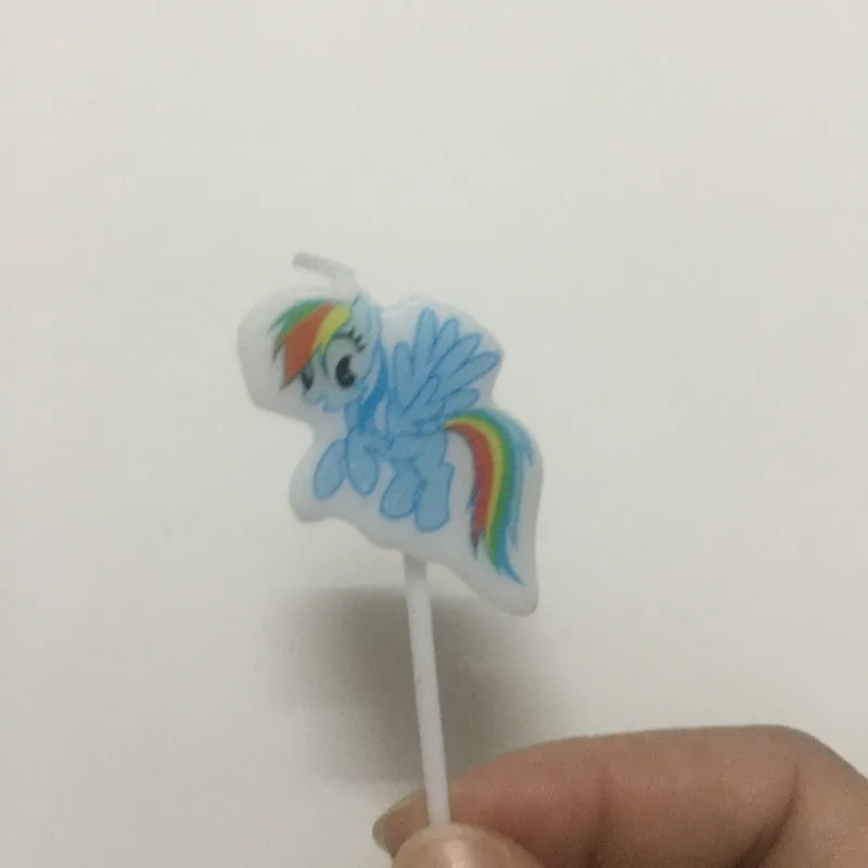 5pcs/set Cute Pony Cartoon Theme Candle Birthday Cake Party Supplies Wedding Decoration | Дом и сад