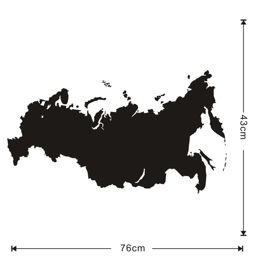 Виниловые Съемные русские настенные наклейки с картой для гостиной