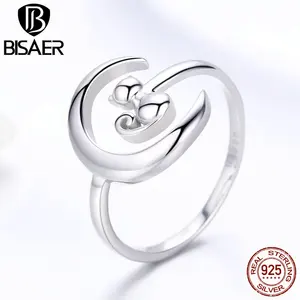 Лидер продаж, кольцо из серебра 925 пробы с Луной и фотозвездами для женщин, кошка в Луне, регулируемое кольцо на палец, свадебные украшения, Anel ECR451