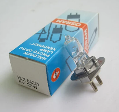 Галогенная лампа 64251 6v20w pg22 Zeiss 20SL SL120 SL130 6V 20W PG22 для микроскопа | Лампы и освещение
