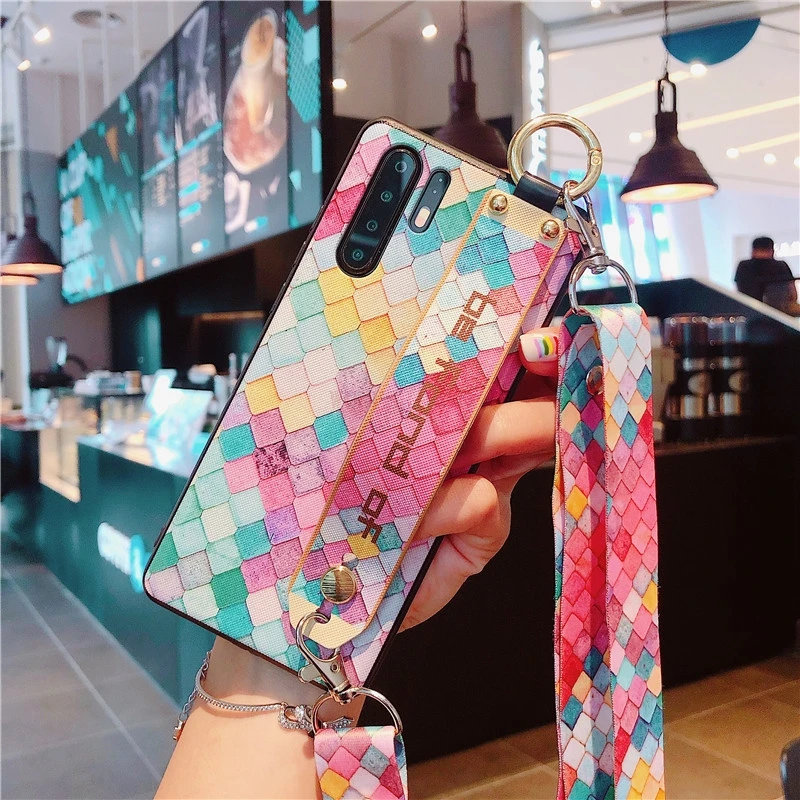 Ремешок на запястье Мягкий ТПУ чехол для телефона для huawei P30 Pro P20 Lite P Smart Plus mate 20 30 Pro чехол s шкала кольцо подставка держатель Крышка