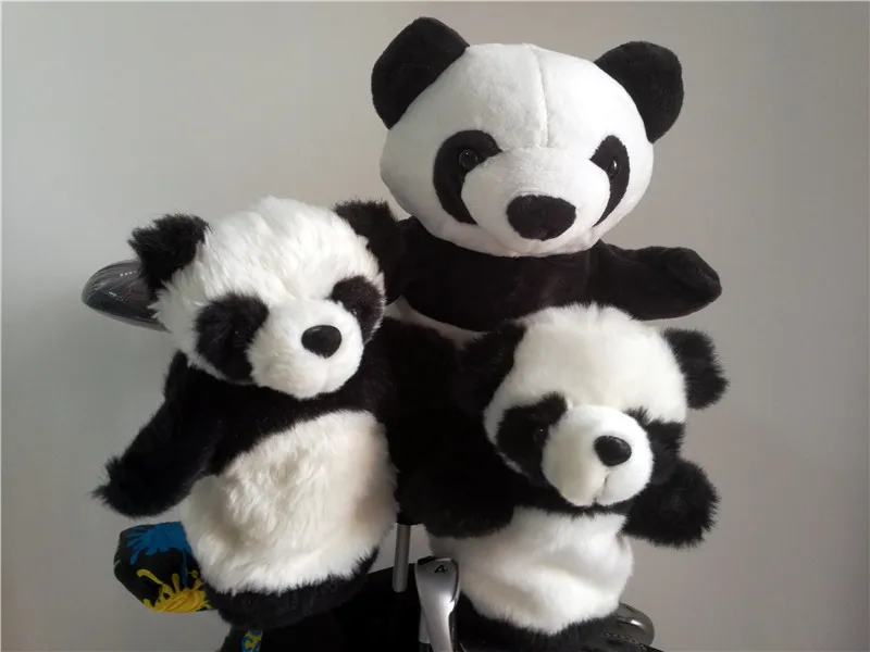 Panda Чехол клюшки для гольфа для водителя проход древесина Гибридный 135UT Спорт на открытом воздухе с плюшевой подкладкой клюшки для гольфа подголовники