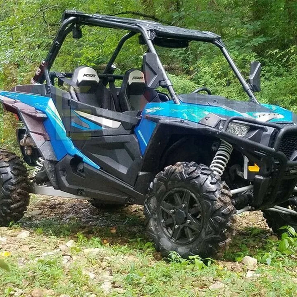 UTV боковые зеркала заднего вида 1 пара 1,7" 2" зажим для Polaris RZR XP1000 RZR900 для John Deere гаторы для Can Am Commander