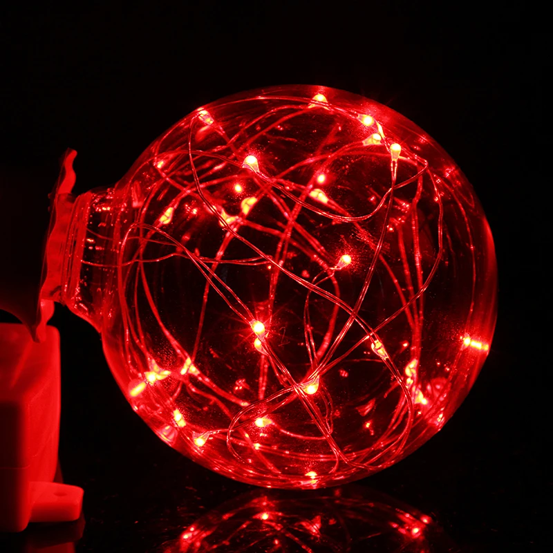 Электрическая лампочка эдисона Сказочный светодиодный лампы E27 G95 RGB гирлянда