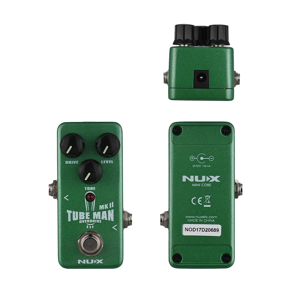 NUX NOD 2 TUBE MAN MK II педаль для гитарного эффекта овердрайв полностью металлический