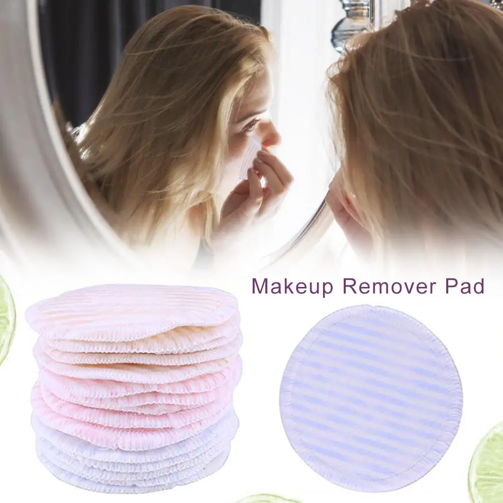 16 шт. ватные диски для удаления макияжа многоразовые подушечки лица очищающие