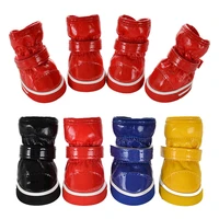 autumn winter pet dog shoes for small dogs warm leather puppy snow boots waterproof chihuahua pug cat shoes booties pet products
