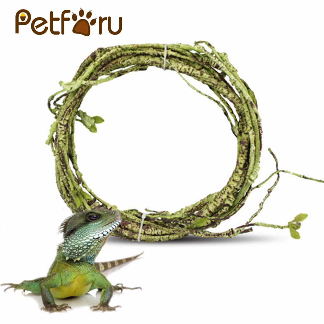 Petforu ящик для рептилий искусственная растительная ротанга тропический лес