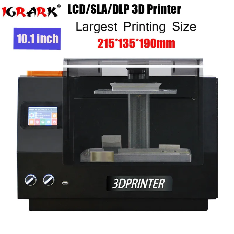 IGRARK новый 10 1 дюймовый SLA/DLP/lcd 3D принтер самый большой формирующий размер 215x135x190 мм