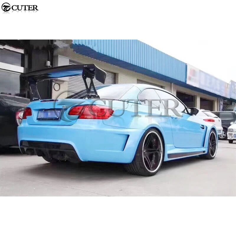 E92 E93 coupe FRP широкий Комплект кузова для автомобиля передний бампер задний боковые