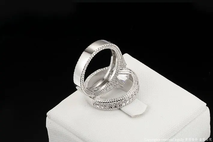 Серебряное роскошное модное обручальное кольцо с 2 кругами, набор AAA+ Фианит, ювелирное изделие для женщин, подарок на Рождество, DWR606