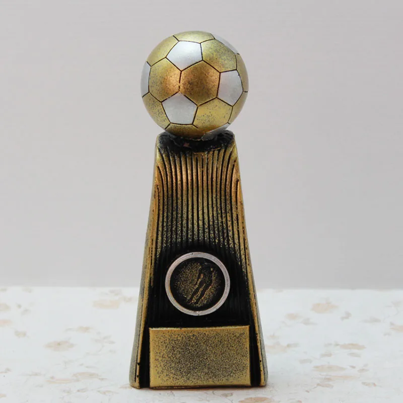 Ретро творчество Золотой Футбол Сувениры Смола Искусство и ремесла гостиной