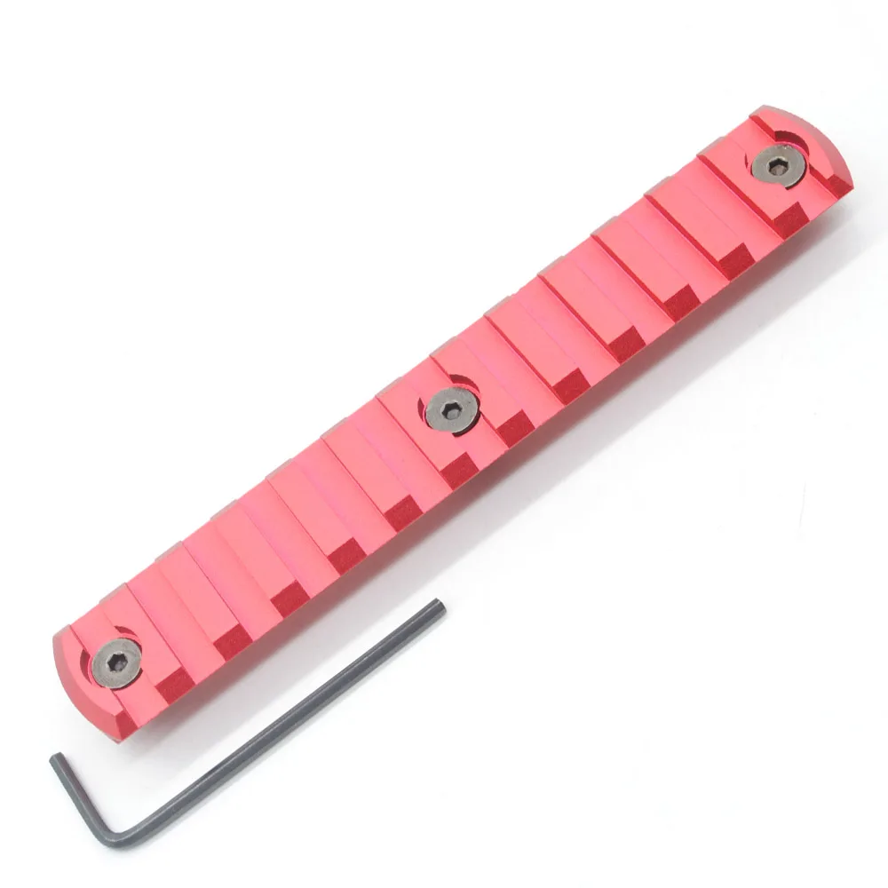 TriRock 3/5/7/9/11/13 Слоты Keymod Rail Section Picatinny/Weaver сегмент крепление для KEYMOD Handguard Rail_Red