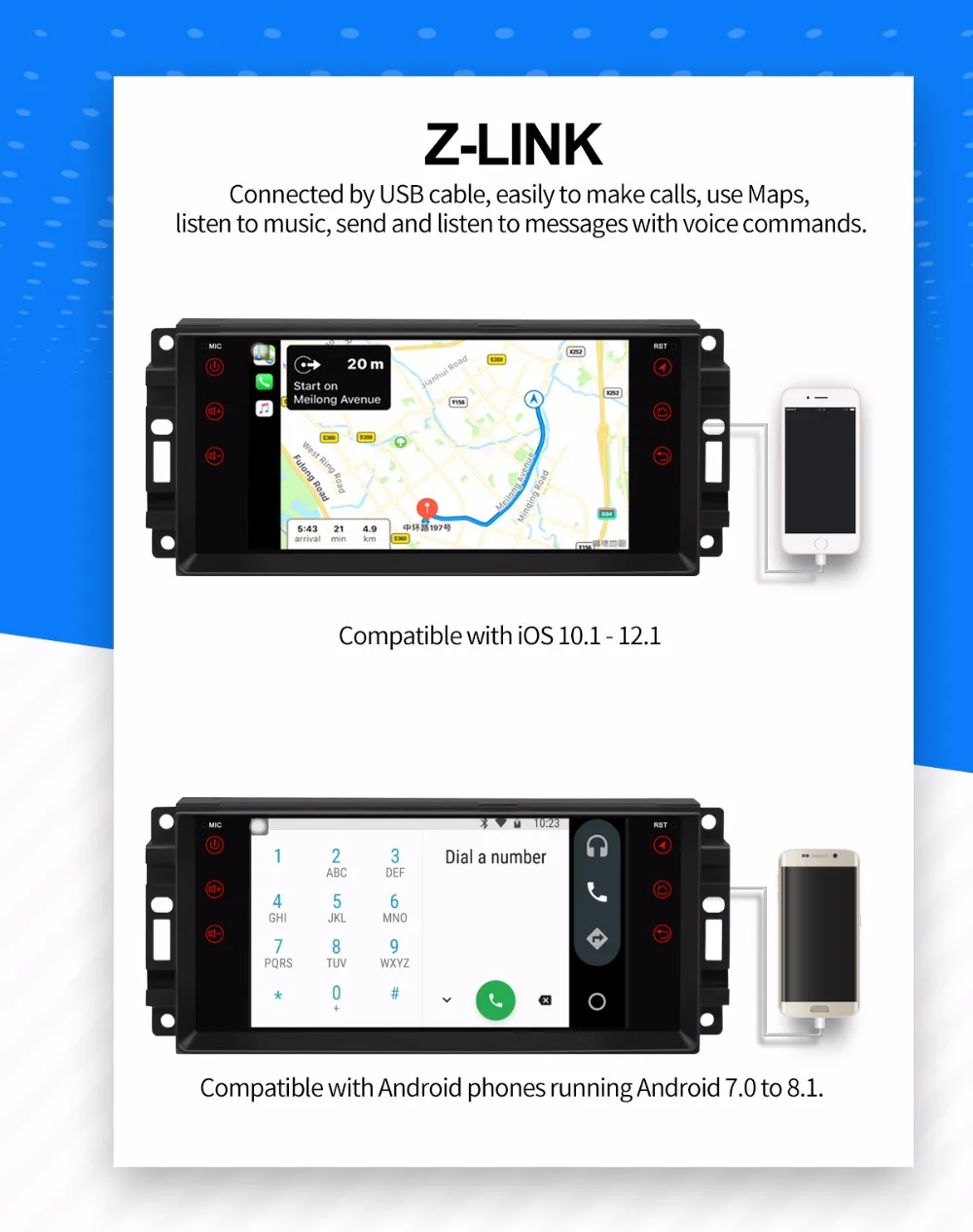 JOYING 4 Гб ОЗУ Android 8,1 автомобильный аудио HU стерео для JEEP WRANGLER радио gps система для Grand Cherokee головное устройство для Dodge Avenger
