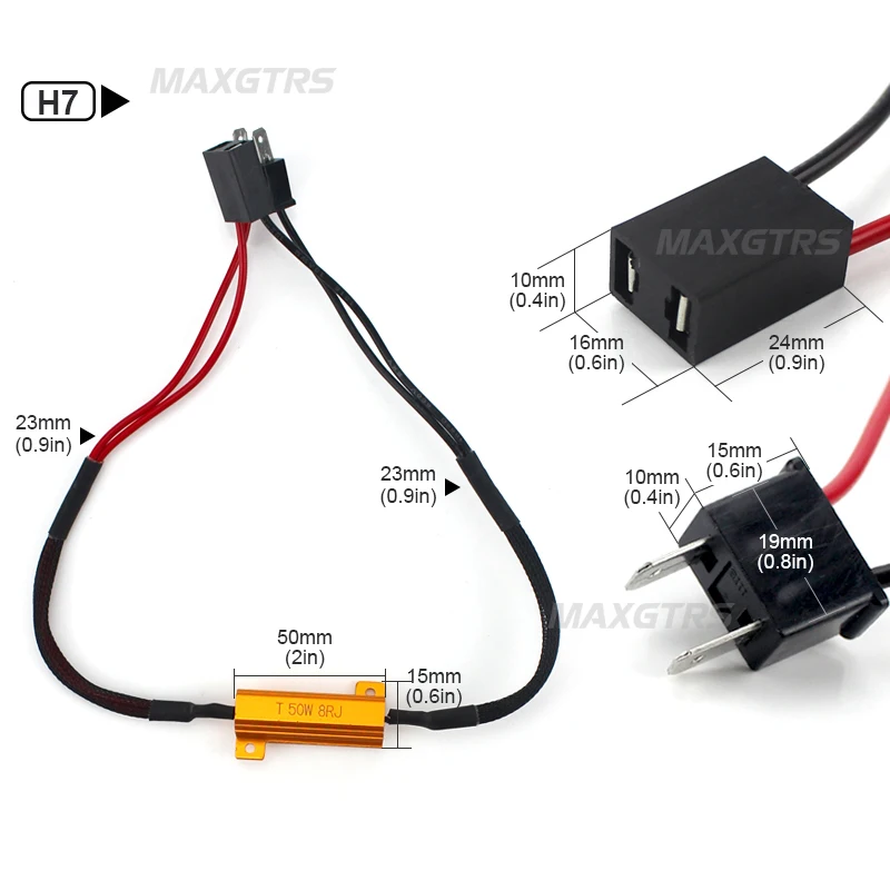 2x H1 H3 H4 H7 H8 H11 9005 9006 светодиодный светильник противотуманный DRL налобный Canbus 50 Вт