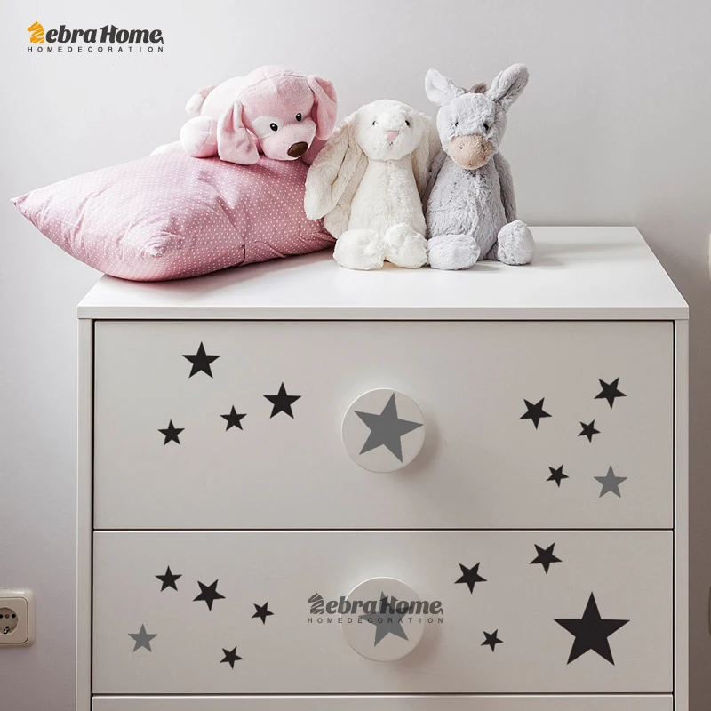 

Star pattern cute Wall Sticker Removable Waterproof no Pollution material for kids room decoration