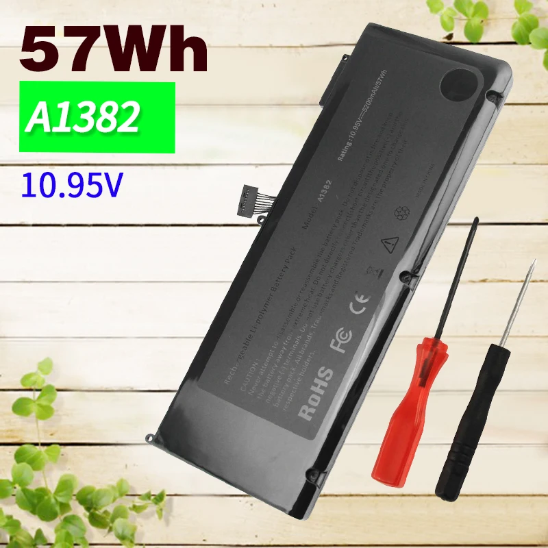 57Wh Аккумулятор для ноутбука Apple A1382 A1286 2009 Версия для MacBook Pro 1" серии для MacBook Pro 15" MC721 MC723 MB985 MB986