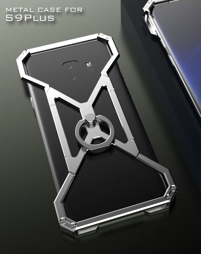 Супер герой металлический корпус для samsung Galaxy S10 S9 S8 плюс S10e примечание 9 8 5 S7 S6 Edge чехол Человек-паук мужское кольцо защитный чехол для телефона сумка
