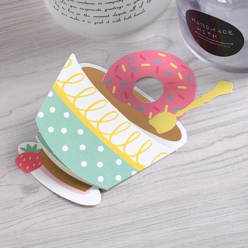 Креативные Мультяшные Детские открытки на день рождения милая форма открытка