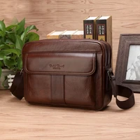 vintage genuine leather shoulder bag men messenger bags business briefcase male travel handbags ipad tablet bags crossbody bag