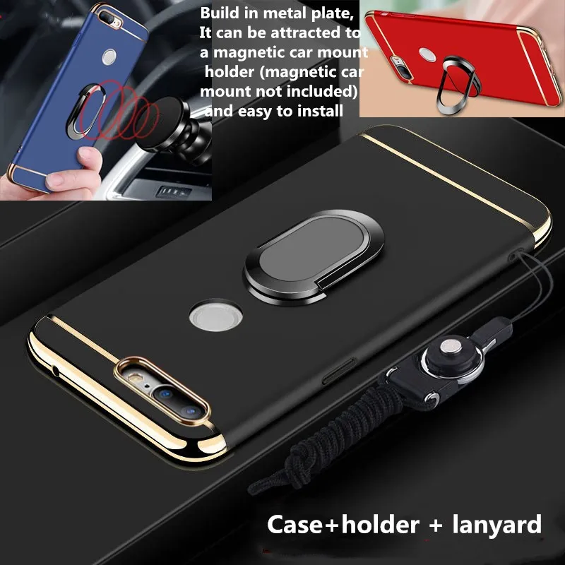 Для Huawei honor 9 Lite чехол Жесткий ПК Матовый для Honor v9 комбо Coque Броня с магнитным