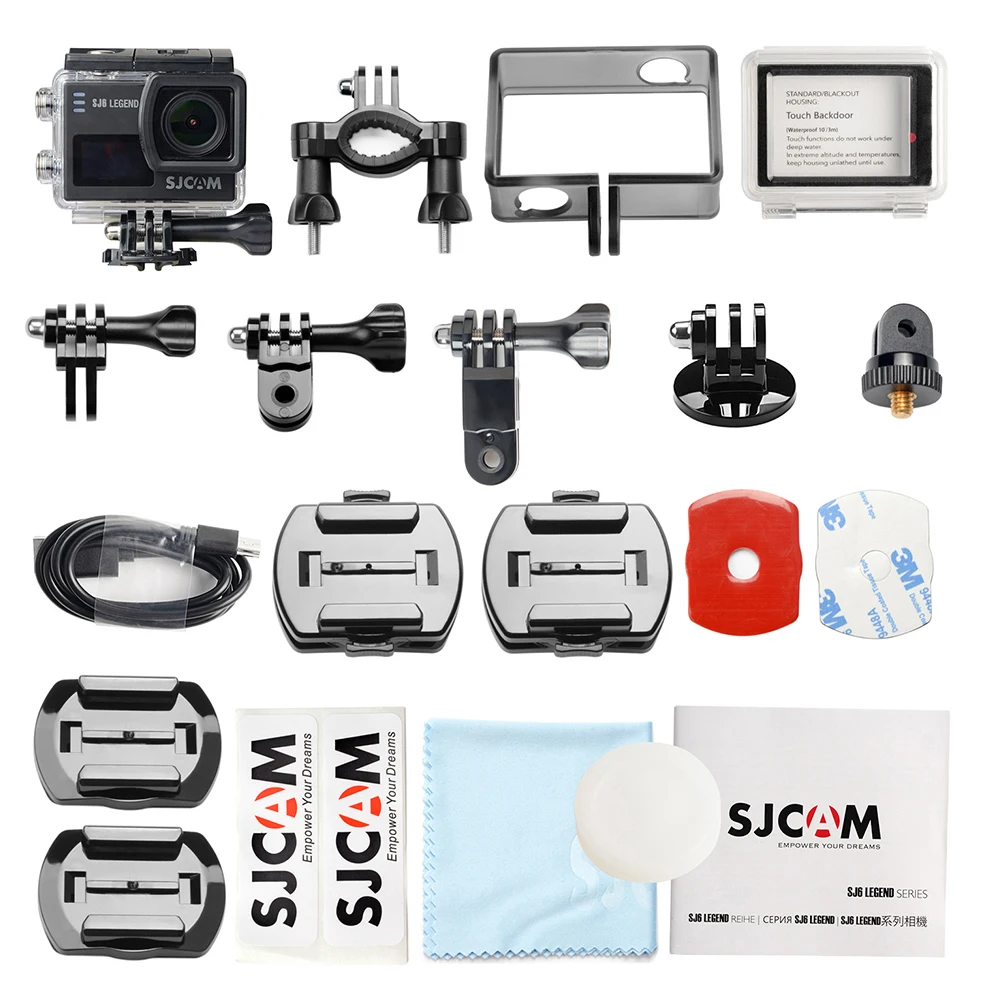 Экшн-камера SJCAM SJ6 Legend Novatek96660 Gyro 4K Ultra HD, WiFi, пульт дистанционного управления, экшн-видео камера, 16 Мп, водонепроницаемая Спортивная камера