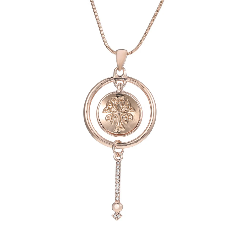 Женское колье с подвеской Legenstar из розового золота и змеиной кожи|fashion jewelry|jewelry