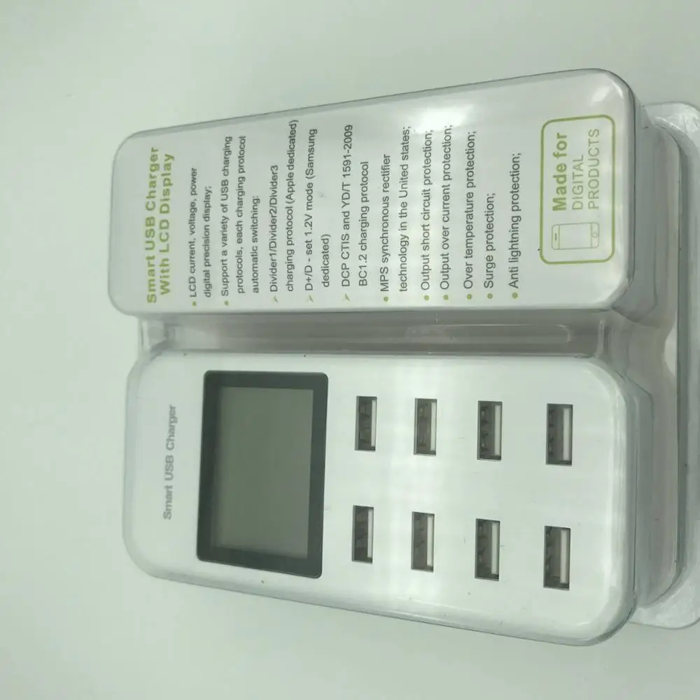 

Hot selling 8 Ports Universal USB Charger Adapter for mobile phone charging fast and safety