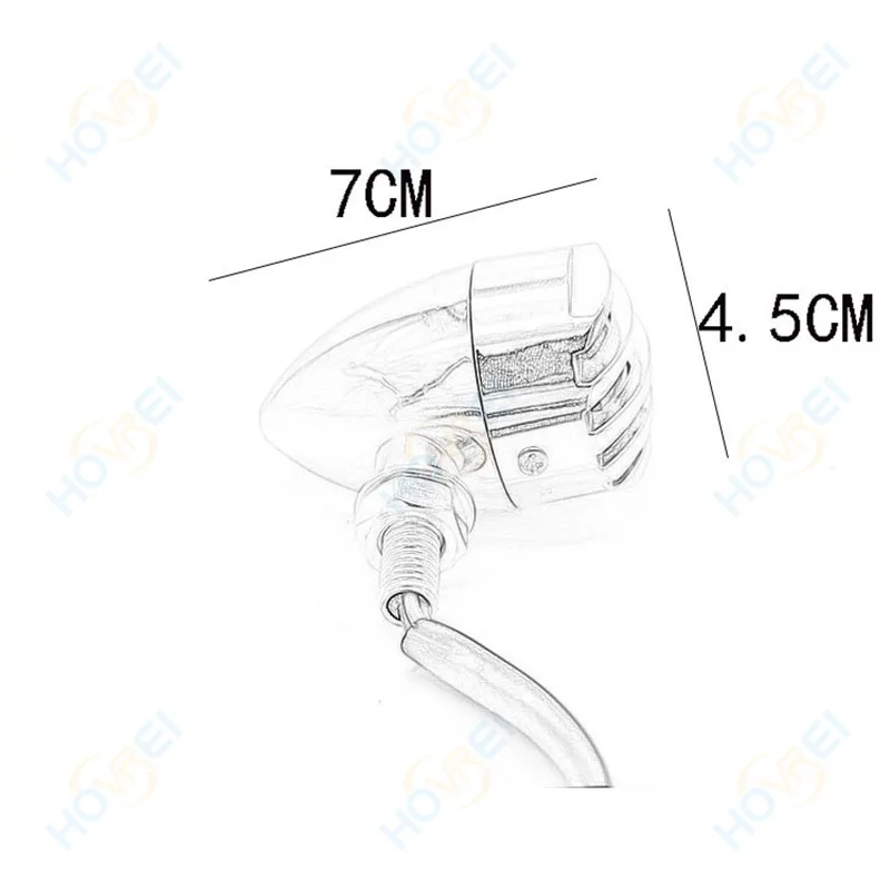 1 пара мотоциклетная Черная Металлическая Цилиндрическая лампа указателя
