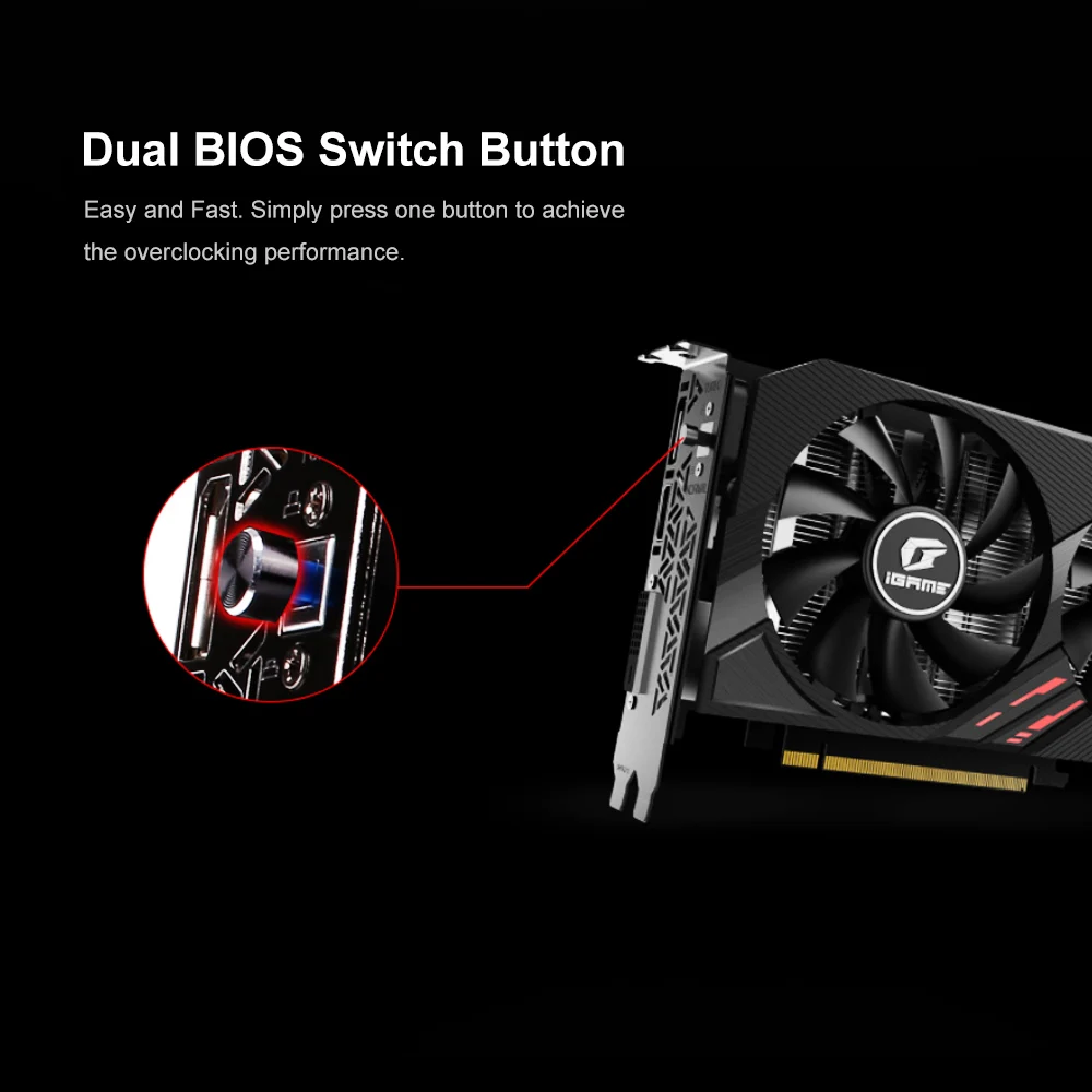 Красочные GeForce GTX 1660Ti ультра графическая карта Nvidia GPU GDDR6 6G GTX 1660 Ti видеокарта 192 бит PCI-E 3,0 для игрового ПК
