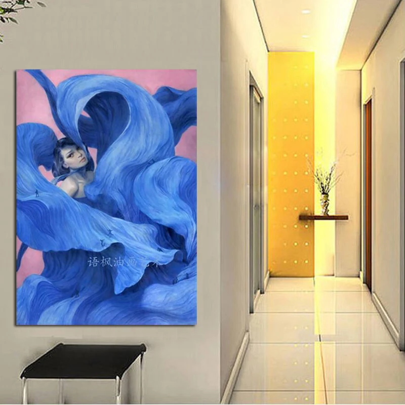 Ручная роспись Портрет Масляная живопись Холст Искусство Современная