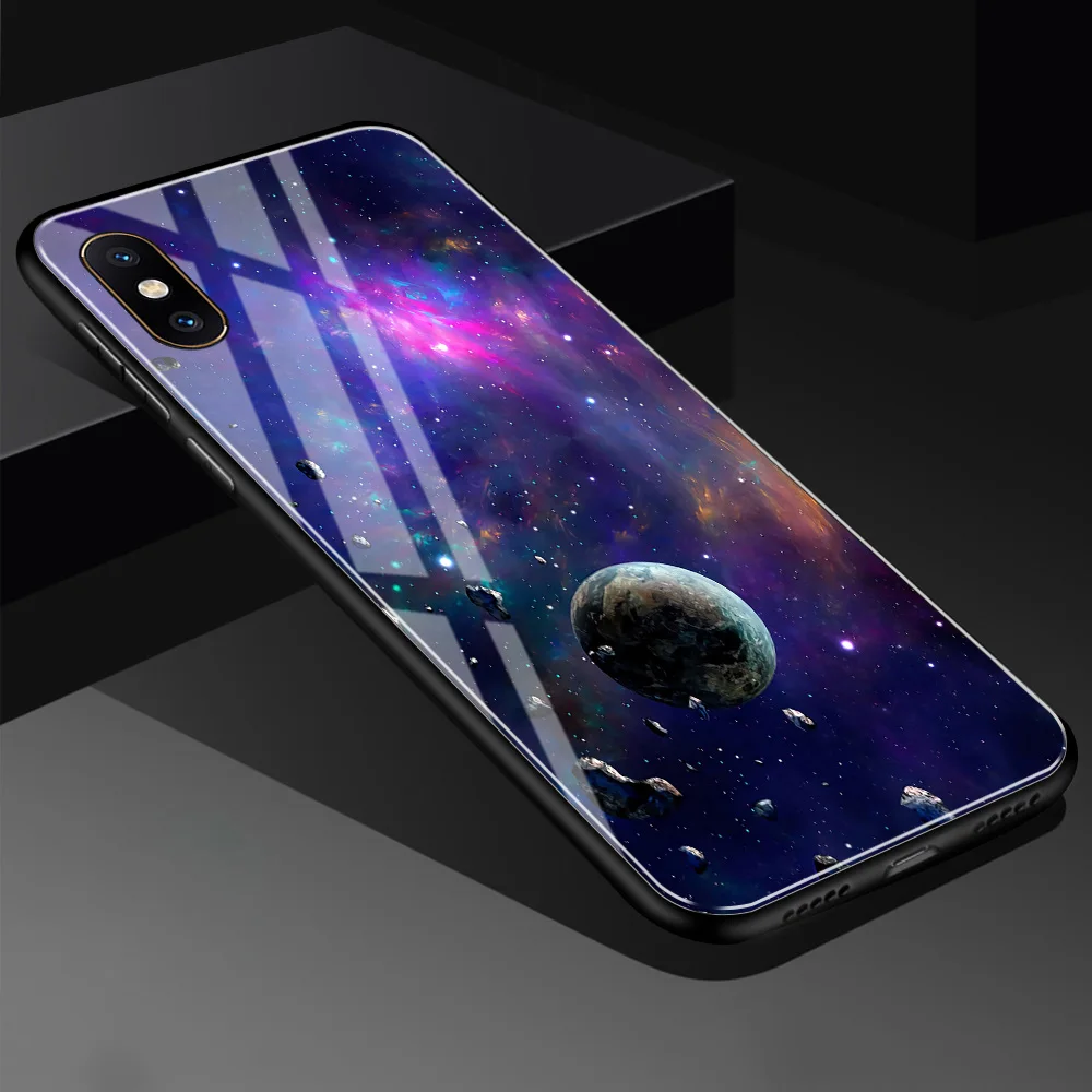 Чехол FinderCase для Xiao mi 8, чехол для Galaxy Space, жесткая Задняя стеклянная крышка для телефона mi x 2 2 s, чехол Xiaomi mi 8 9 SE lite Max 3 - Цвет: 02032