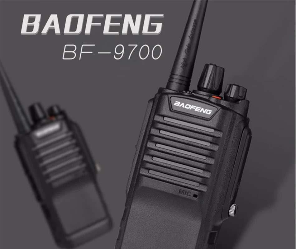 1 шт. 8 Вт UHF BF-9700 IP67 водонепроницаемый двухсторонний удобный Радио рация приемопередатчик