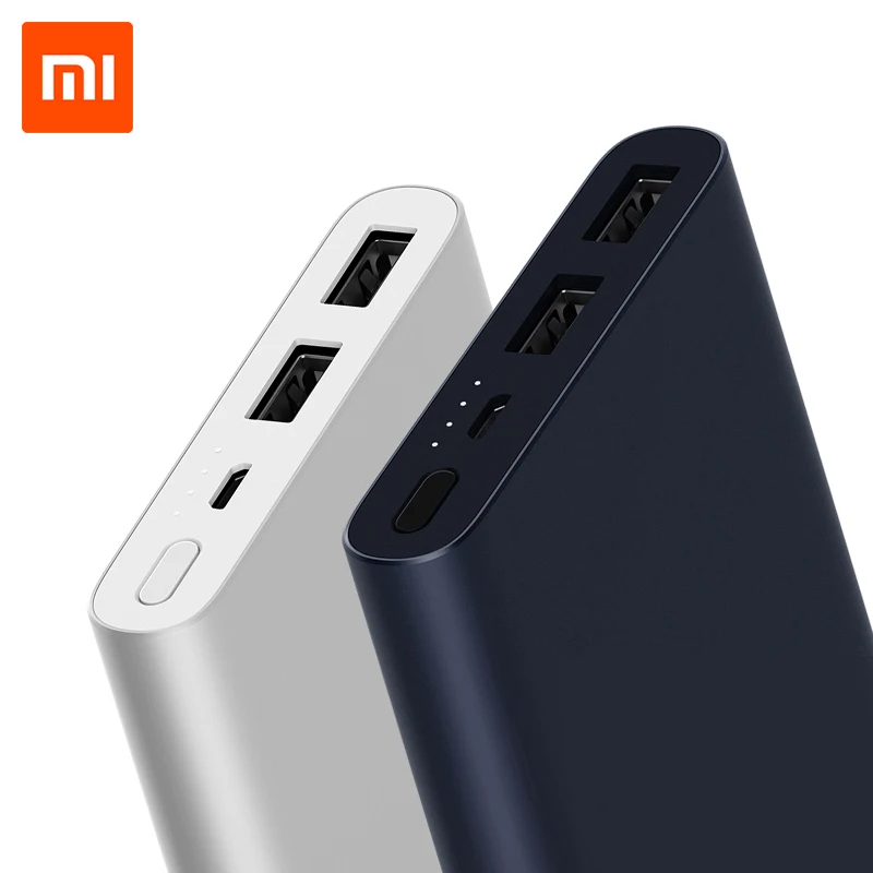 10000 мАч Xiaomi Power Bank 2I повербанк 18 Вт Быстрая Зарядка для Мобильных Телефонов