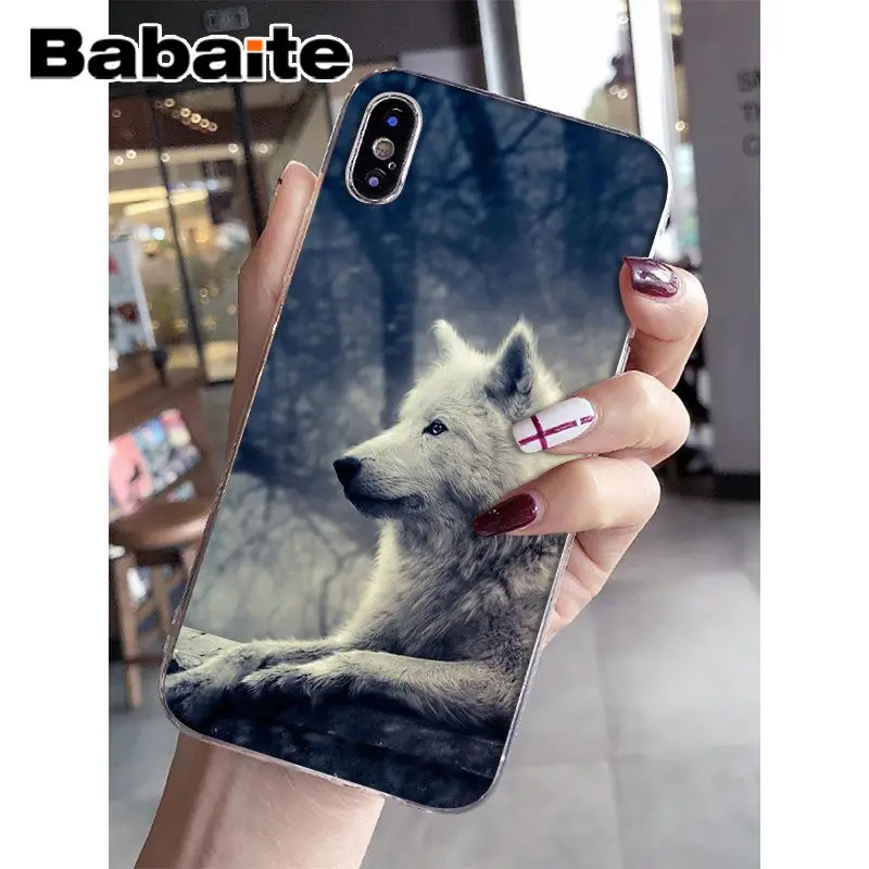 Babaite волк Красочные Симпатичные телефон интимные аксессуары чехол для Apple iPhone 8 7 6 6 S плюс X XS MAX 5 5S SE XR Чехлы мобильных телефонов