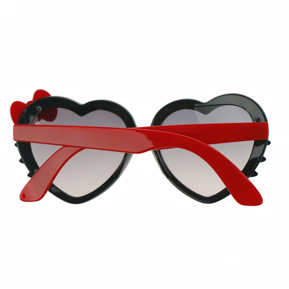 Модные милые Солнцезащитные очки для девочек с сердечком и бантом Летние героями