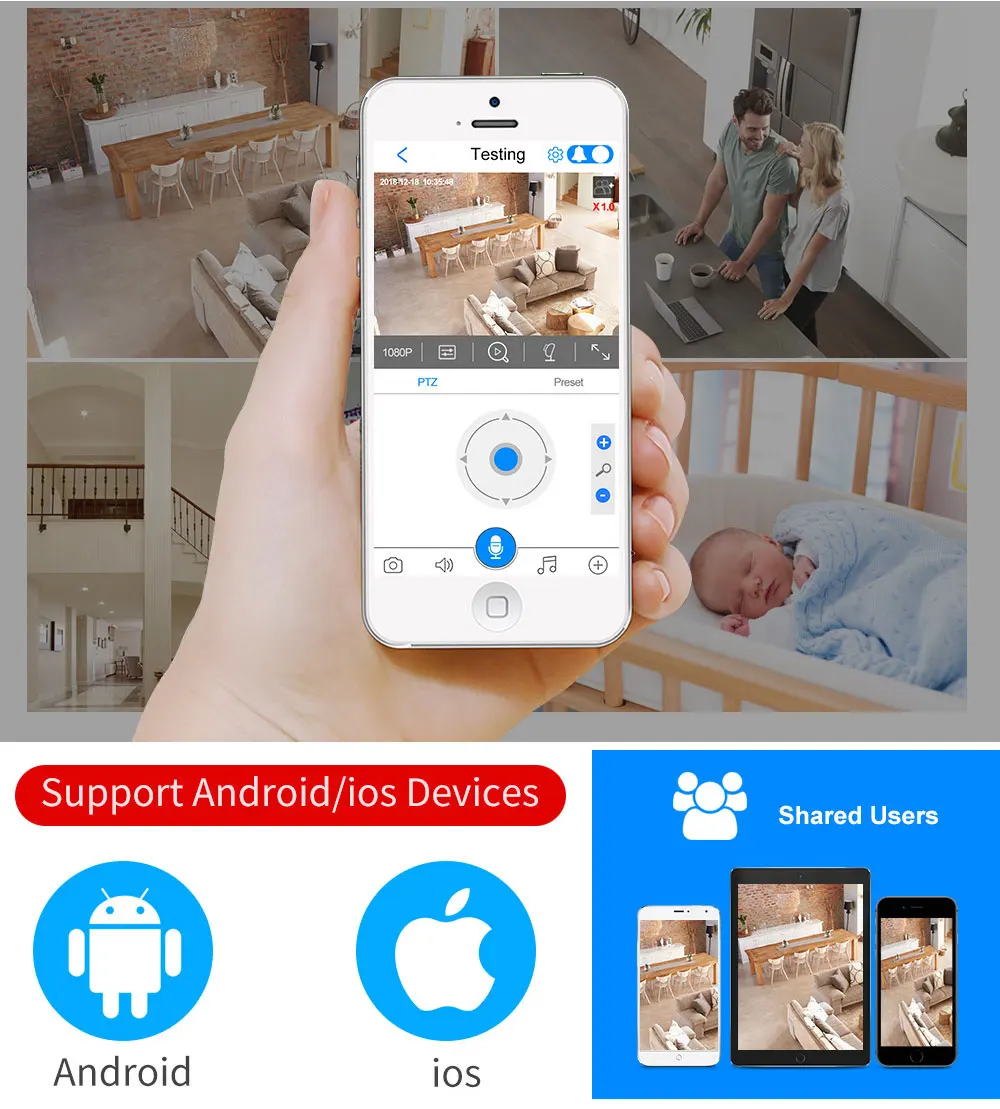 Беспроводная ip-камера Wanscam 1080 P, wifi, видео дверной звонок, сетевая CCTV камера наблюдения, ночное видение, обнаружение движения, детский монитор