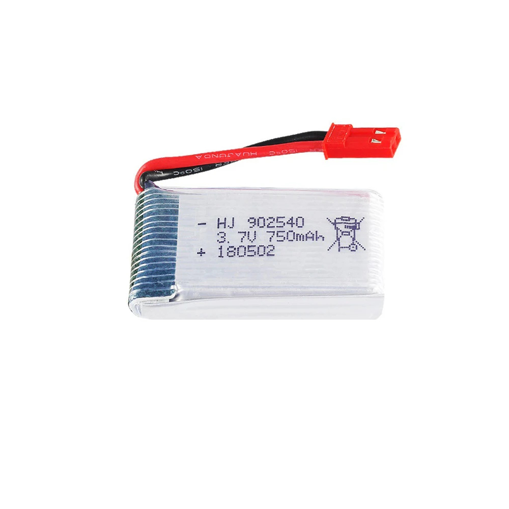 5 шт./лот 3 7 в 750 мАч Lipo аккумулятор для MJX X400 X800 X300C X500 X200 RC Квадрокоптер Дрон 25C JST Plug