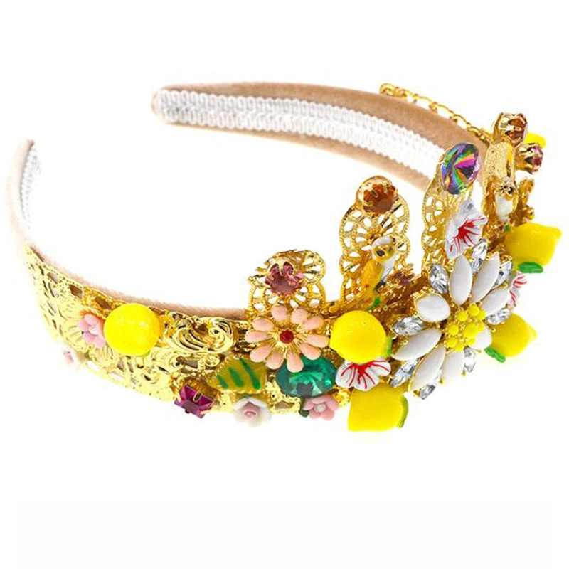 Женский винтажный аксессуар для волос Модный милый обруч в форме листьев с