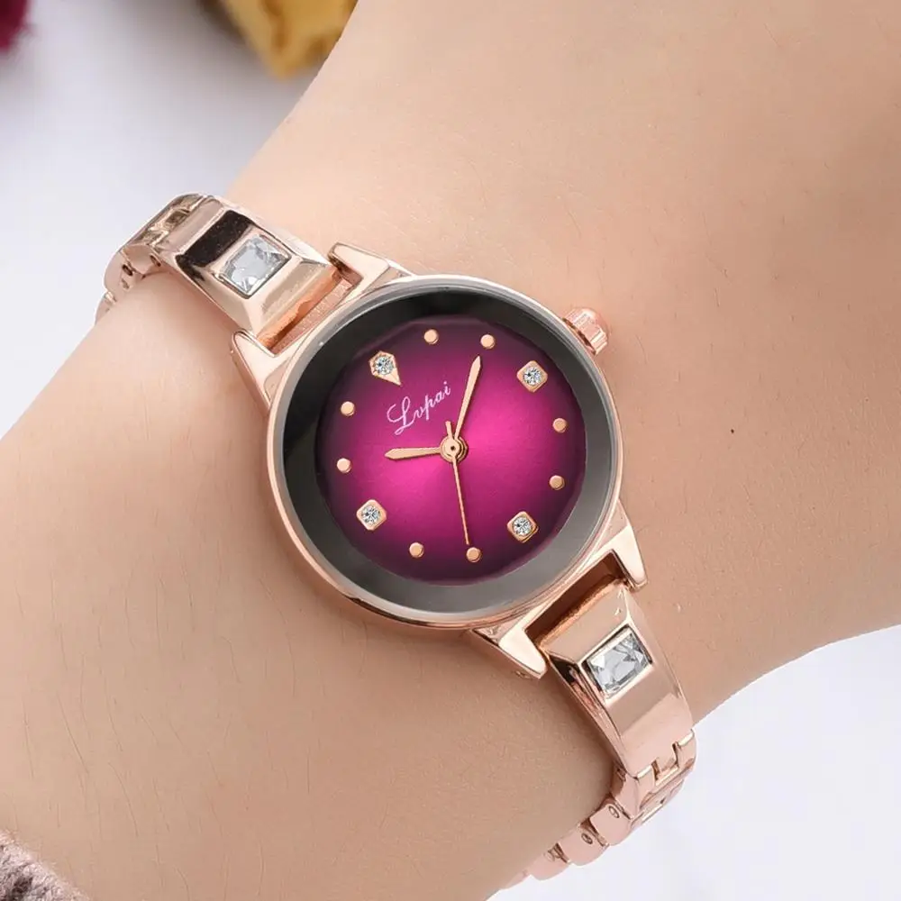 Fashionable trend lady sets diamond dial dress watch fashionable temperament joker quartz woman | Наручные часы